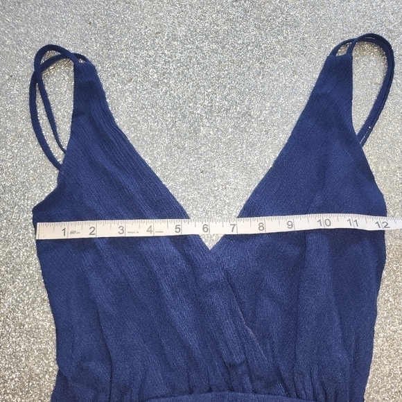 LULUS  Lost in Paradise Navy Blue Maxi size small - Picture 7 of 9
